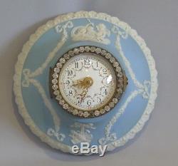 Antique Wedgwood Jasperware wall clock with brilliants
