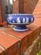 Antique Wedgwood Large Dark Blue Pedestal Bowl Compote Jasperware Sacrifice Vgc