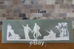 Antique Wedgwood Olive Green Jasper Ware The Choice of Hercules Plaque