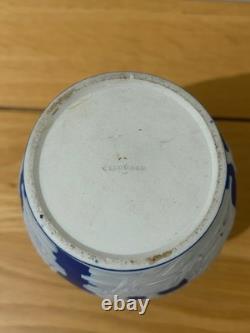 Antique Wedgwood Portland Vase Dark Blue Jasper Dip Impressed c1820-50 16cm 2