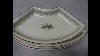 Antique Wedgwood Queens Ware Demi Lune Shape Serving Trays