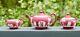 Antique Wedgwood Rare Crimson Dip Jasperware Teapot Creamer And Sugar Bowl C1930