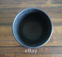 Antique Wedgwood Solid Black Basalt Jasperware Cache Pot Jardiniere Planter 772g