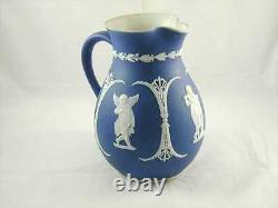 Beautiful Antique Wedgwood Jasperware Cherub Angel Decorated Jug