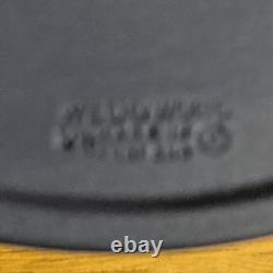 Beautiful Rare Vintage Wedgwood Portland Blue Jasperware Ink Well And Pen Tray