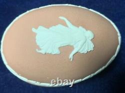 Beautiful Very Rare Wedgwood Terracotta Jasperware Egg Shaped Lidded Trinket Box