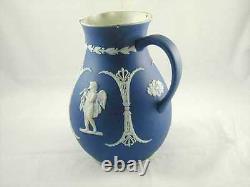 Beautiful antique Wedgwood Jasper ware style cherub angel decorated jug