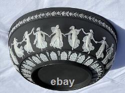 Black Jasperware' Dancing Hours' Centre Piece Bowl