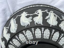 Black Jasperware' Dancing Hours' Centre Piece Bowl