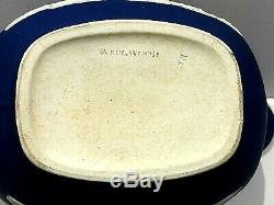 C. 1867 Wedgwood Jasperware Cobalt Blue Sauce Boat/creamer 6.25 Mint & Rare