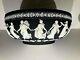 C. 1957 Wedgwood Black Jasperware Dancing Hours 10.25 Bowl Mint Perf