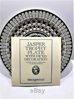 C. 1978 Wedgwood Jasperware MUSEUM SERIES DicedTrophy Plate- #84/500 with COA
