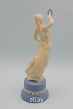 C1974 Vintage WEDGWOOD Jasperware TERPSICHORE Figurine 27cm H Excellent