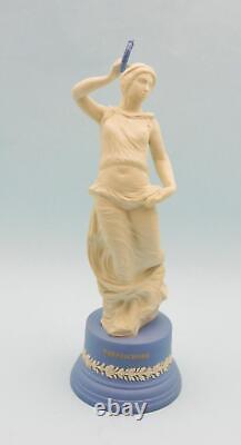 C1974 Vintage WEDGWOOD Jasperware TERPSICHORE Figurine 27cm H Excellent