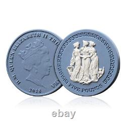 Ceramic Gift 2018 The Three Graces Wedgwood Jasperware £5 Coin Limited Edition