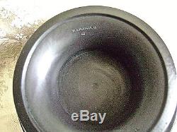 Circa 1865 Wedgwood Black Basalt Jasperware 7 Imperial Pedestal Bowl
