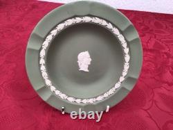 Collection Of Wedgewood Sage Green Jasperware Collection Of Wedgewood Sage Green Jasperware