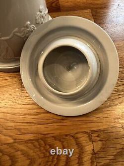 Dudson Brothers Hanley, Rare Antique Wedgwood Style Jasperware Jar & Cover