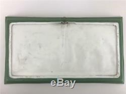Early English WEDGWOOD Sage Green Jasperware Greek Classical Plaque Platter Tray