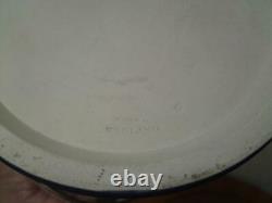 Edwardian Jasperware Blue Wedgwood Biscuit Barrel with rare airtight lid