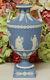 Exceptional, Wedgwood Blue Jasperware Handled Urn -the Muses