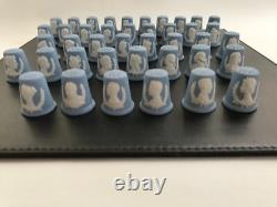 Full Set Of 41 Wedgwood Kings And Queens Jasperware Thimbles