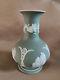 Green Dip Wedgwood Jasper-ware Bulbous Vase 1010 Wedgewood C. 1898 Ref-108638