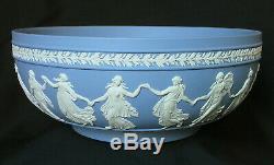 Gorgeous Wedgwood Blue Jasperware The Dancing Hours Bowl Mint Condition