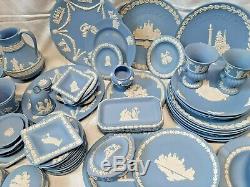 Huge! Joblot Wedgwood Jasperware 70 Pieces Jugs, Vase, Tray Plates