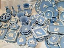 Huge! Joblot Wedgwood Jasperware 70 Pieces Jugs, Vase, Tray Plates