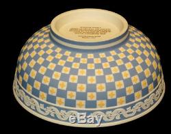 JOSIAH WEDGWOOD Jasperware MUSEUM SERIES Tri-Color DICED PATTERN Bowl