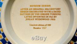 JOSIAH WEDGWOOD Jasperware MUSEUM SERIES Tri-Color DICED PATTERN Bowl