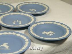 Jasper Ware full set of 12 Signs of the Zodiac in Blue Superb item