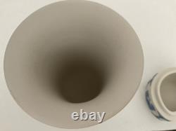 Jasperware blue on white