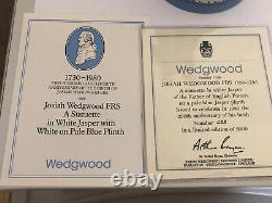 Josiah Wedgwood 250th Anniversary Ltd. Edition Blue & White Jasperware Statuette