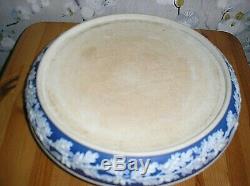 LARGE DARK BLUE Jasper Ware Cheese Dome Dish 11 INCHES HIGH