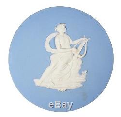 Large Antique 18th Century Wedgwood Plaque Classical Woman Goddess Playing Lyre