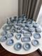 Large Collection Of Vintage Wedgwood Blue Jasperware