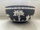 Large Vintage Classic Wedgwood Jasperware Black & White Bowl 1964