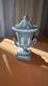 Large Vintage Wedgwood Sage Green Jasperware 71 Jasper Prestige Vase Urn