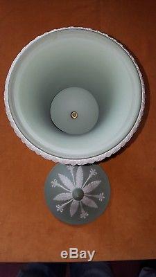 Large Vintage Wedgwood Sage Green Jasperware 71 Jasper Prestige Vase Urn