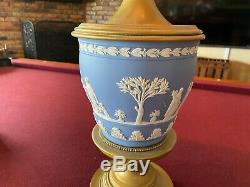 Large Wedgwood Jasperware Blue Table Nightstand Lamps Set of 2, 31 Take a look
