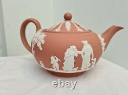 Large Wedgwood Jasperware Terracotta Teapot