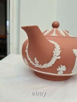 Large Wedgwood Jasperware Terracotta Teapot