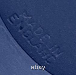 Large Wedgwood Portland Blue Jasperware Spill Vase Classical Greco Roman Figures