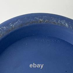 Large Wedgwood Portland Blue Jasperware Spill Vase Classical Greco Roman Figures