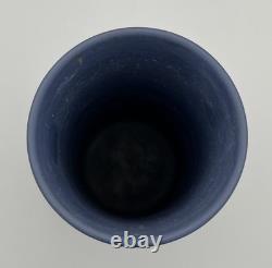 Large Wedgwood Portland Blue Jasperware Spill Vase Classical Greco Roman Figures