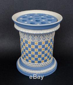 Limited Edition Wedgwood Tri-Color Diceware Jasperware Pot Pourri Vase 55/200