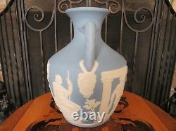 Modern Wedgwood Blue Jasperware Full-Size Portland Vase Phrygian Cap K Dodd 2009
