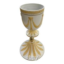 Neoclassical Wedgwood Style Jasperware Urn & Candlesticks Rams Heads